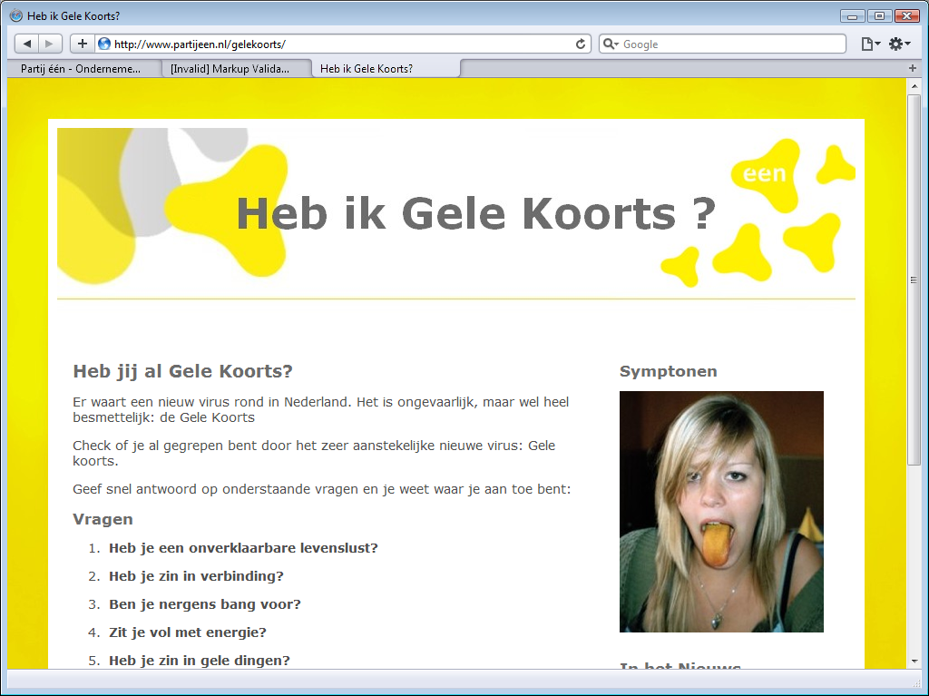 Partij één Gele Koorts