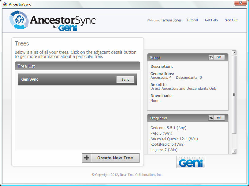 AncestorSync Geni download