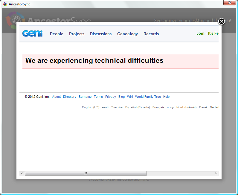 AncestorSync Geni download