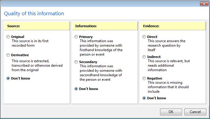 RootsMagic 4 Source Quality