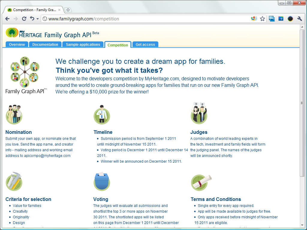 Family Graph API Competition
